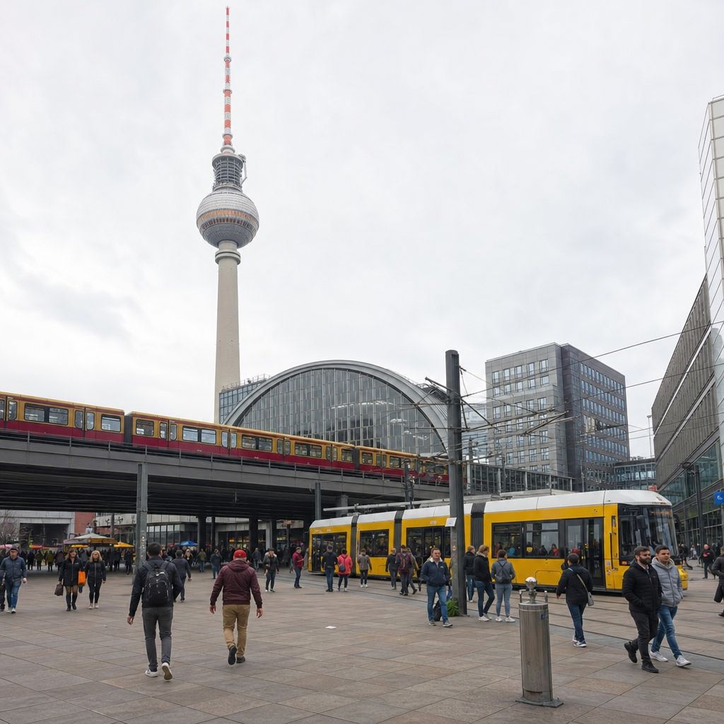 Alexanderplatz,Berlin,Germany Image demonstrating Alexanderplatz,Berlin,Germany in the Transport, Logistics, Mobility context