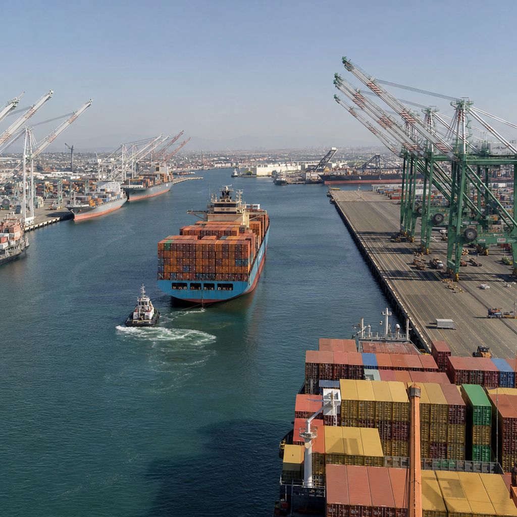Port of Los Angeles,USA Image demonstrating Port of Los Angeles,USA in the Transport, Logistics, Mobility context
